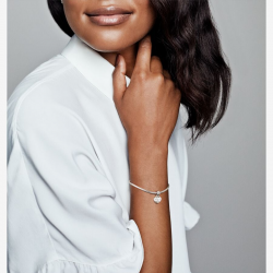 Pandora Double Heart Split Dangle Charm 799187C01 - 55183