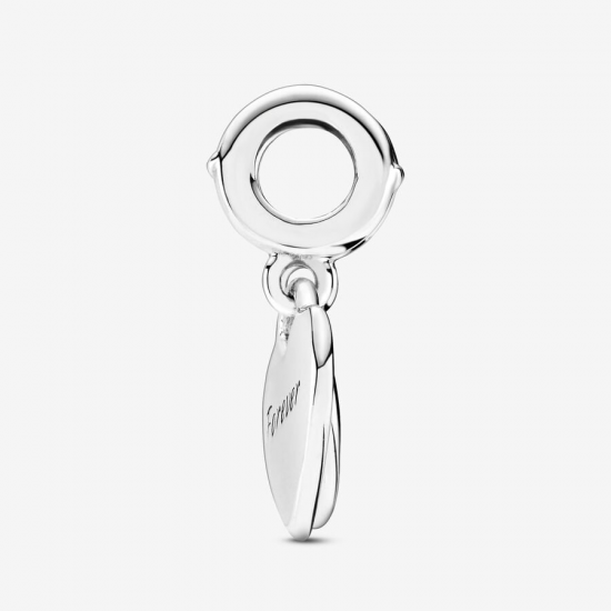 Pandora Double Heart Split Dangle Charm 799187C01 - 55183