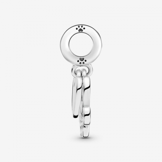 Pandora Hearts & Paw Print Dangle Charm 799360C00 - 55186