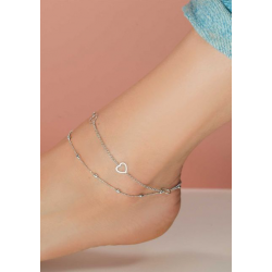 ZINZI zilveren enkelband hartjes 23+4cm ZIE1188 - 55189