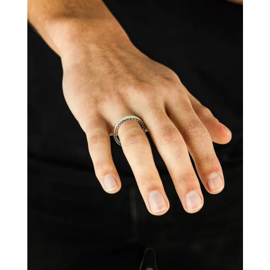 Buddha to Buddha George Mini Gladde Ring Zilver 342 MAAT 19 - 55276