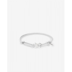 Buddha to Buddha Chain XS Koord Armband Zilver Grijs 135GR - 55289