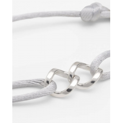 Buddha to Buddha Chain XS Koord Armband Zilver Grijs 135GR - 55289