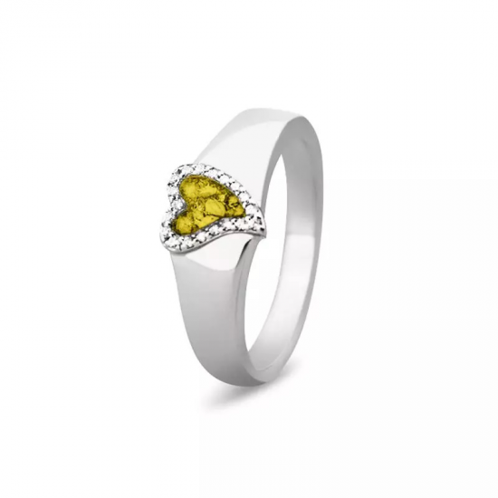 SeeYou GEMS HEART RING RG005-60 zilver MAAT 19 - 55307