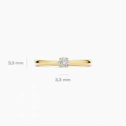 Blush Lab Grown Diamonds Ring - LG1000Y-54 maat 17 - 55327