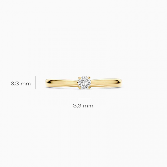 Blush Lab Grown Diamonds Ring - LG1000Y-54 maat 17 - 55327