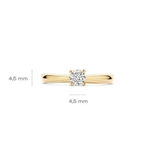 Blush Lab Grown Diamonds Ring - LG1002Y-54 maat 17 - 55328