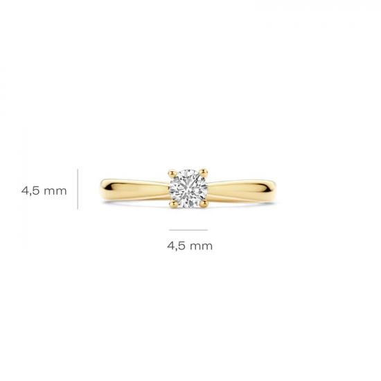 Blush Lab Grown Diamonds Ring - LG1002Y-54 maat 17 - 55328