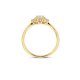 Blush Ring met 3 Lab Diamonds 0.4ct 14k goud maat 17.25 - 55329