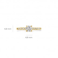 Blush Lab Grown Diamonds Ring - LG1006Y-54 maat 17 - 55330