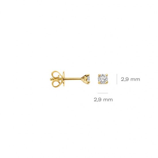 Blush Lab Grown Diamonds oorbellen 14krt geelgoud  - LG7000Y - 55332