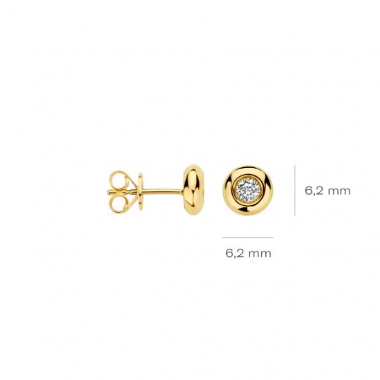 Blush Lab Grown Diamonds oorbellen 14krt geelgoud  - LG7004Y - 55333