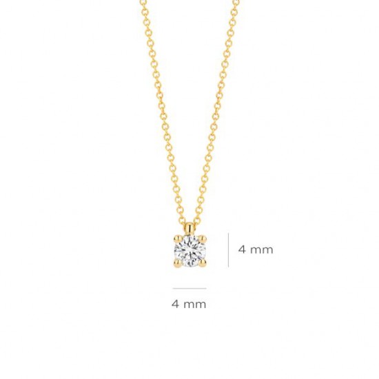 Blush Lab Grown Diamonds collier 14krt Geelgoud - LG3001Y - 55337
