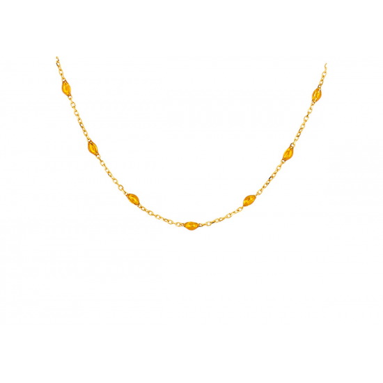 Blush collier 14krt geelgoud 3162YRC 42CM - 55360