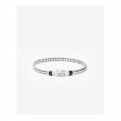 Buddha to Buddha BEN MINI (EDEL)STEEN ARMBAND ZILVER ONYX J101ONC+ - 55390