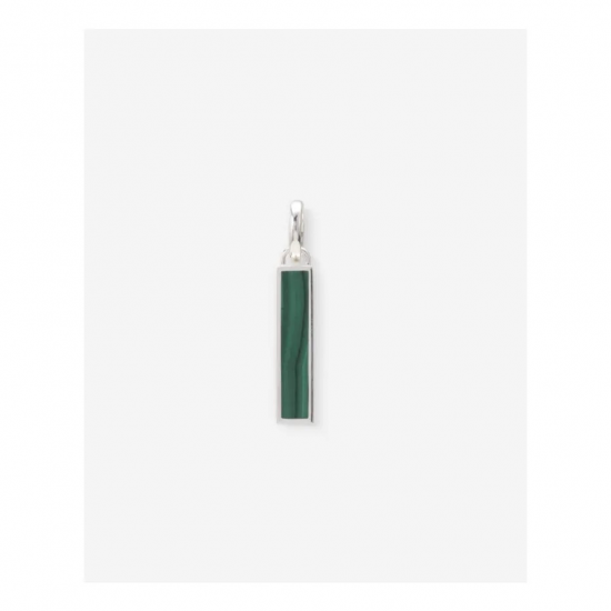 Buddha to Buddha BEN MINI (EDEL)STEEN HANGER ZILVER 678MAone MALACHITE - 55397
