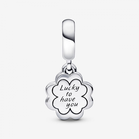 pandora Four-leaf Clover Friendship Dubbele Hangende Bedel 792245c01 - 55408