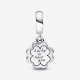 pandora Four-leaf Clover Friendship Dubbele Hangende Bedel 792245c01 - 55408