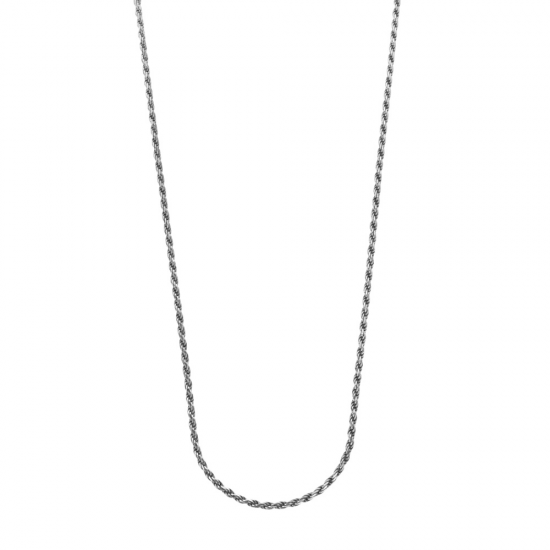 Rebel and Rose Necklace Rope Silver 925 Ketting  3mm MAAT 50cm - 55412