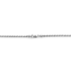 Rebel and Rose Necklace Rope Silver 925 Ketting  3mm MAAT 50cm - 55412