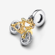 Pandora Tweekleurige Fiets Hangende Bedel met Draaiende Wielen 763354C01 - 55432