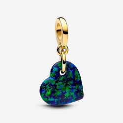Pandora Opalescent Groen Hart Hangende Bedel 763348C01 - 55433
