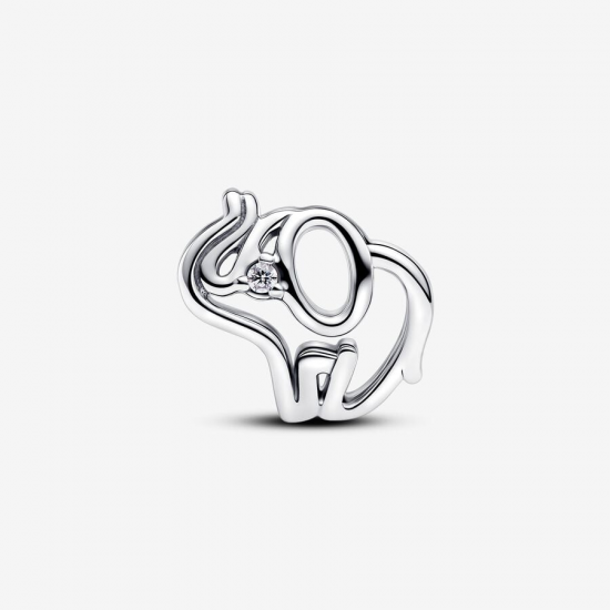 Pandora Opengewerkte Olifant Bedel. - 55463