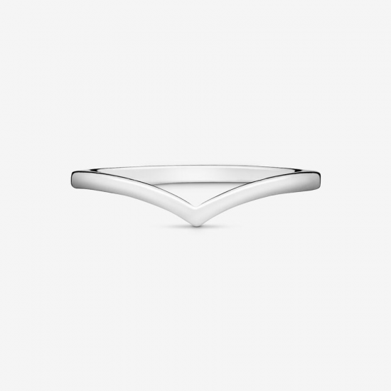 PANDORA Gepolijste wishbone-ring maat 17,5 (56) - 55470