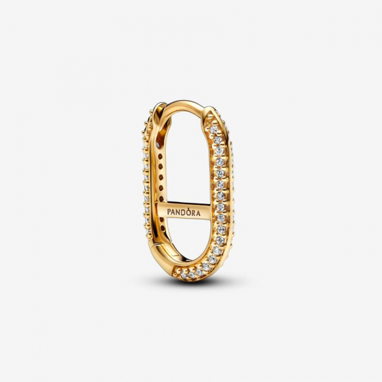 Pandora ME Pavé enkele Link Oorring Goudkleur - 55475