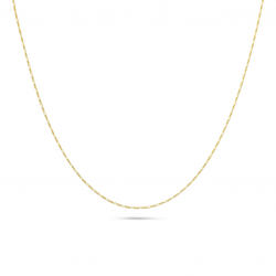 Rosa Di Luca zilver verguld figaro collier.  MAAT 42cm - 55486