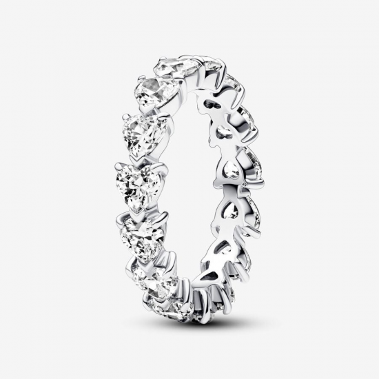 PANDORA Eternity-ring met hartenrij maat 16,5 (52) - 55540