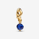 Pandora September Zeeblauwe Oneindigheidscirkel Hangende Bedel. 763462C09 - 55555