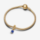 Pandora September Zeeblauwe Oneindigheidscirkel Hangende Bedel. 763462C09 - 55555