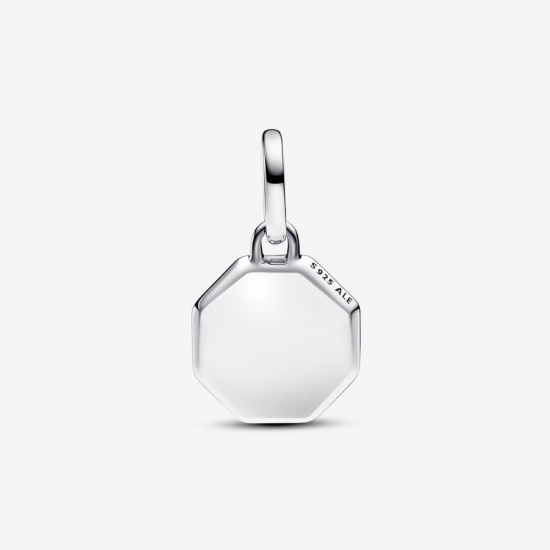 Pandora Turkooiskleurige Graveerbare Mini Medaillonbedel 793388C01 - 55557