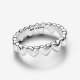 Pandora Rij Harten Ring Maat 17 (54) - 55560