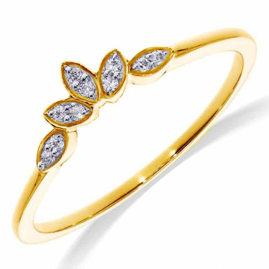 Pas Diamonds Fantasie Ring 10-0.05 Crt H-SI Maat 18 - 55590