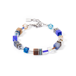 GeoCUBE® Iconic Precious bracelet blue-brown - 55646