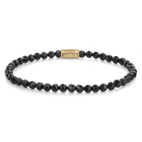 Rebel and Rose Black Glam Rocks Gold - 55736