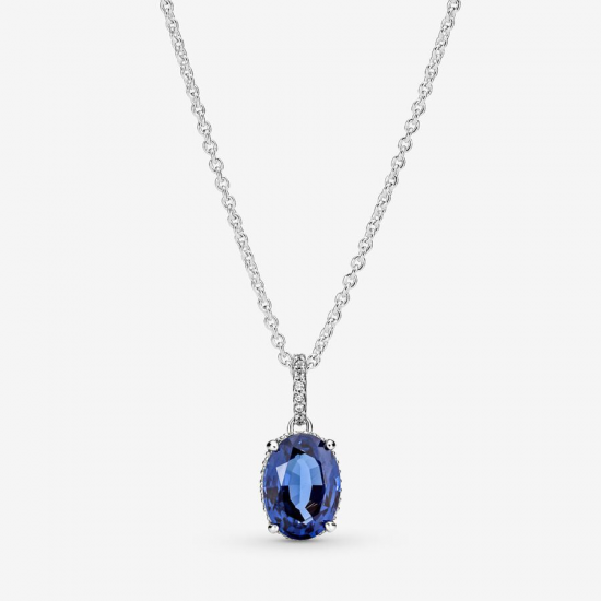 Pandora Sprankelende Statement Stralenkrans Ketting met Hanger 45cm - 55922