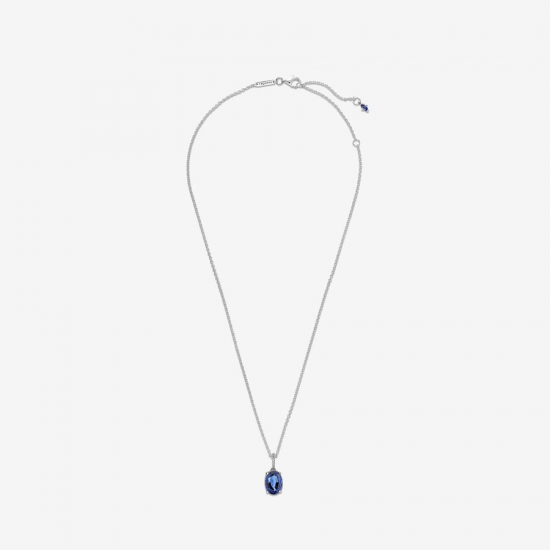 Pandora Sprankelende Statement Stralenkrans Ketting met Hanger 45cm - 55922