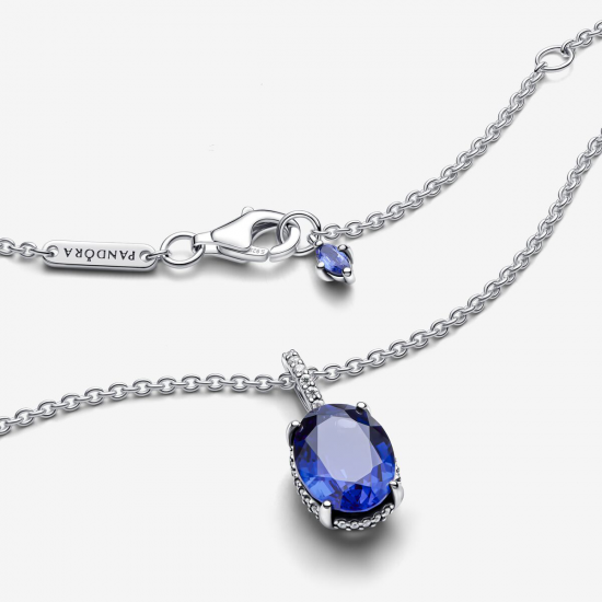 Pandora Sprankelende Statement Stralenkrans Ketting met Hanger 45cm - 55922