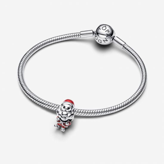 Pandora Bedel met speelse Kerstman 793593C01 - 55970
