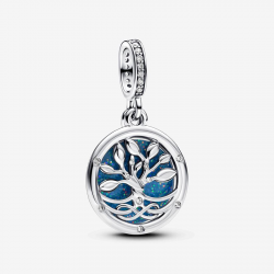 Pandora Dubbele hangende glow-in-the-dark bedel met stamboom en lemniscaat793599C01 - 55975