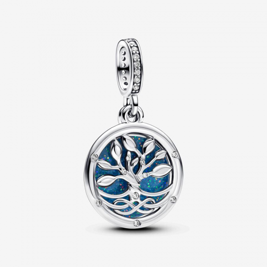 Pandora Dubbele hangende glow-in-the-dark bedel met stamboom en lemniscaat793599C01 - 55975