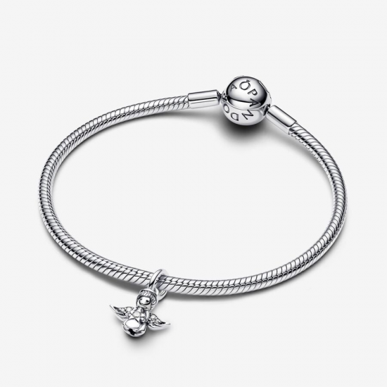 Pandora Sprankelende hangende bedel met engel 793598C01 - 55981