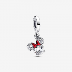 Pandora Dubbele hangende bedel met silhouet van Disney's Minnie Mouse 793533C01 - 55983