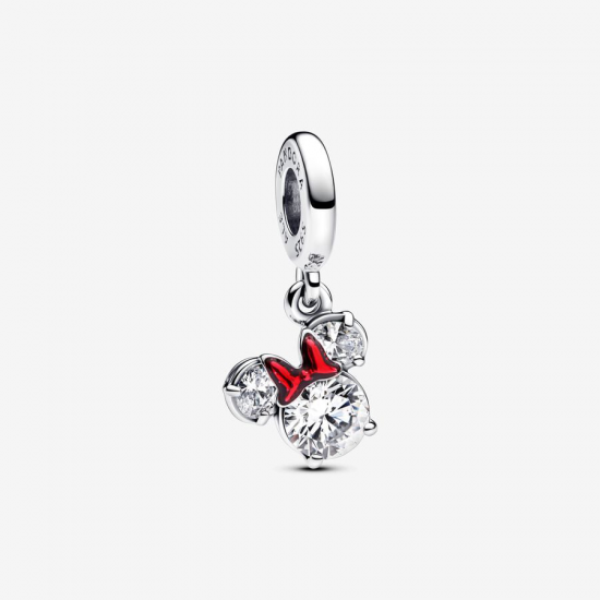 Pandora Dubbele hangende bedel met silhouet van Disney's Minnie Mouse 793533C01 - 55983