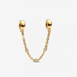 Pandora Veiligheidsketting met drie heldere stenen 763515C01-05 - 55986