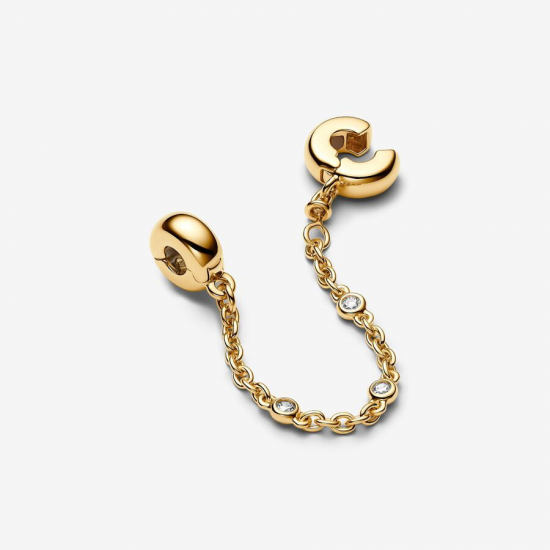 Pandora Veiligheidsketting met drie heldere stenen 763515C01-05 - 55986