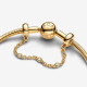 Pandora Veiligheidsketting met drie heldere stenen 763515C01-05 - 55986